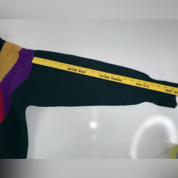 Vintage LORD JEFF 100% Shetland Wool V- Neck Sweater Size XL Made In Ireland - Picture 7 of 9